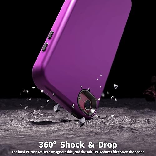Miniatura 6 de Funda para iPod Touch 7 con protector de pantalla, ligera, de cuerpo completo, resistente, suave TPU duro, parachoques de policarbonato duro