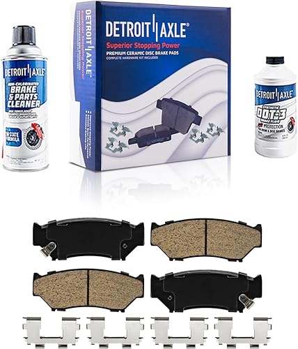 Detroit Axle - Pastillas de freno delanteras para Chevrolet Geo Tracker Suzuki Sidekick Vitara, pastillas de freno de cerámica con reemplazo de