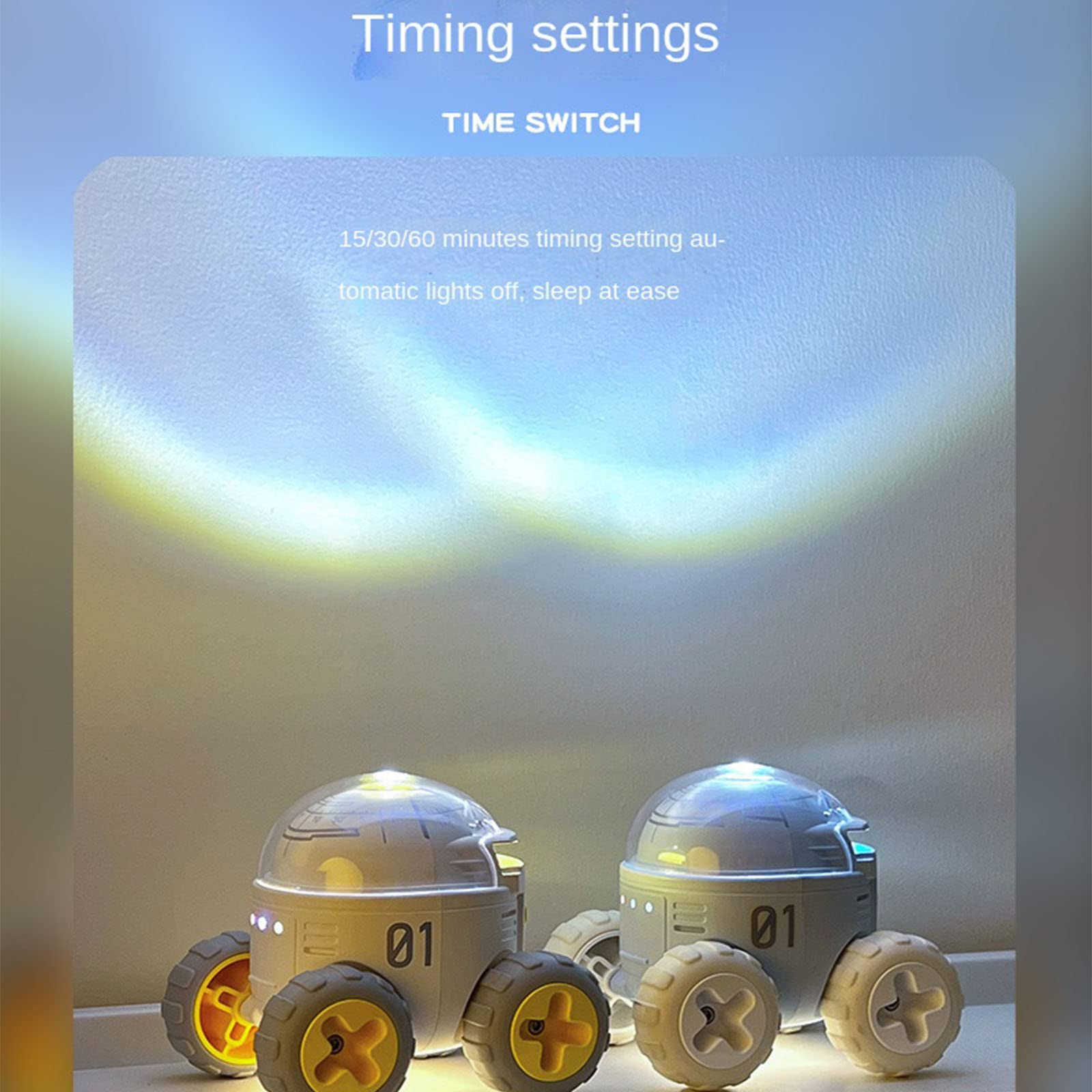 Proyector De Estrellas Luz De Noche, 4 Temas LED Space Rover Libro De Imágenes De Cuentos para Niños Luces De Ambiente para Dormitorio De Bebé/Decoración/Regalo De Cumpleaños/Fiesta/Juguete,A