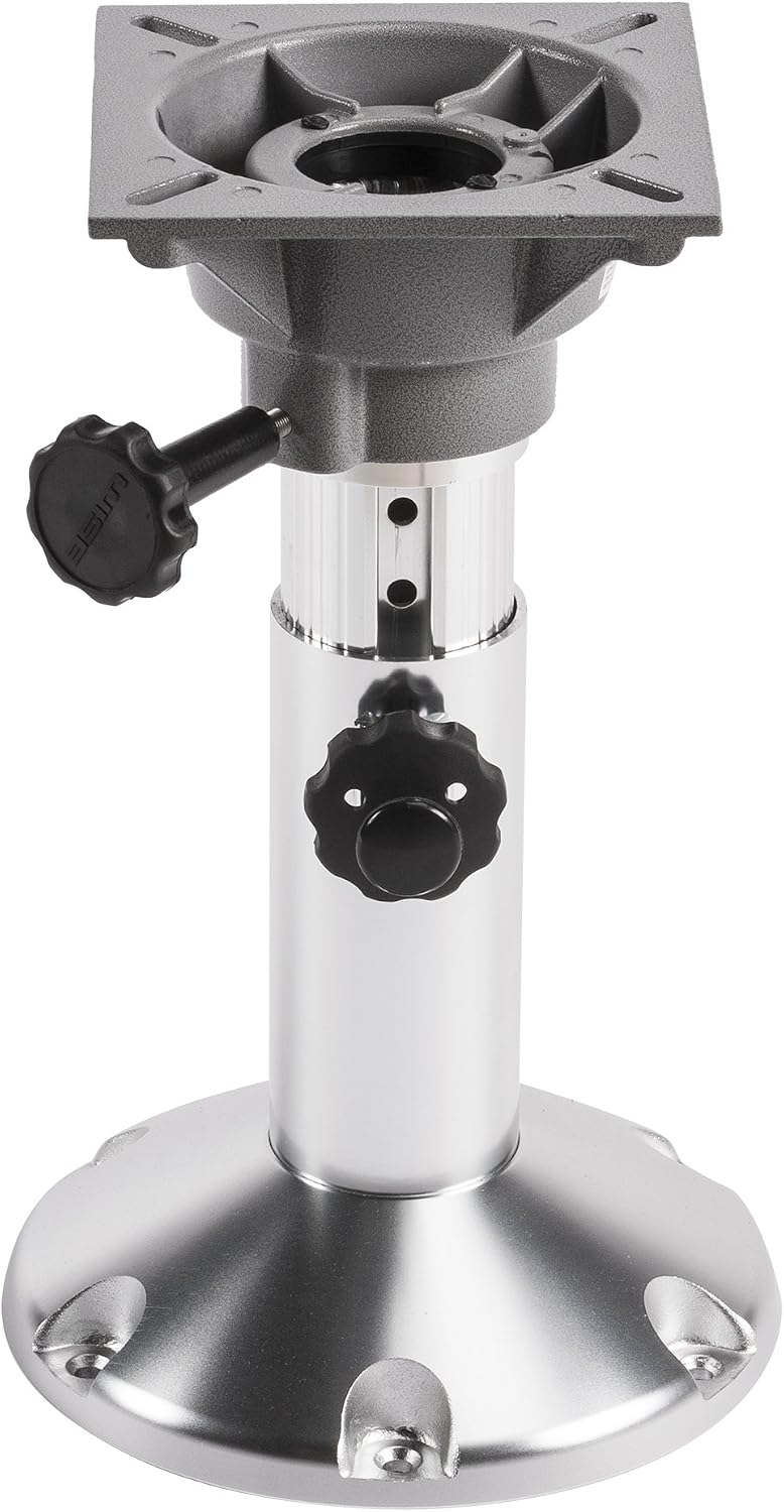 Wise 8WP21-18S Boat Seat Pedestal, Adjustable Height from 12" to 18", with Standard Seat Mount