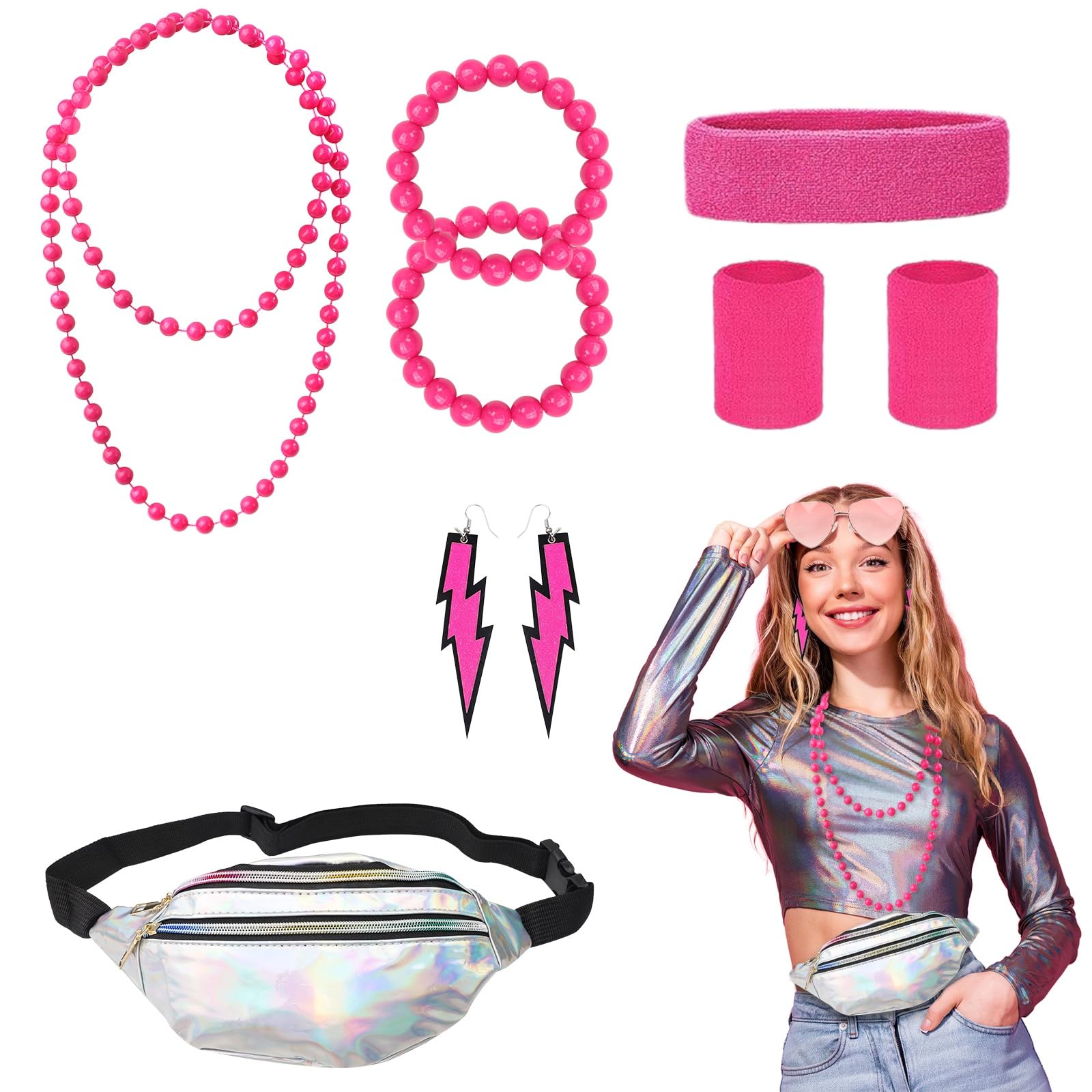 Women's 80s Costume/Clothing 80s 90s Costume/80s Costume Accessories/80s Women's Costume/80s Costume for Women for 80s 90s Parties, Carnival