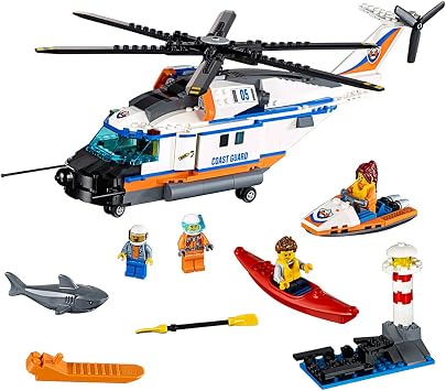 LEGO City Coast Guard Heavy-Duty Rescue Helicopter 60166 Building Kit 415 Piece