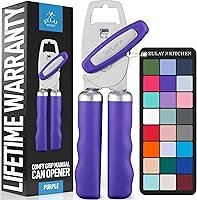 Vista 34 de Zulay Kitchen Abrelatas manual con abrebotellas con perilla giratoria