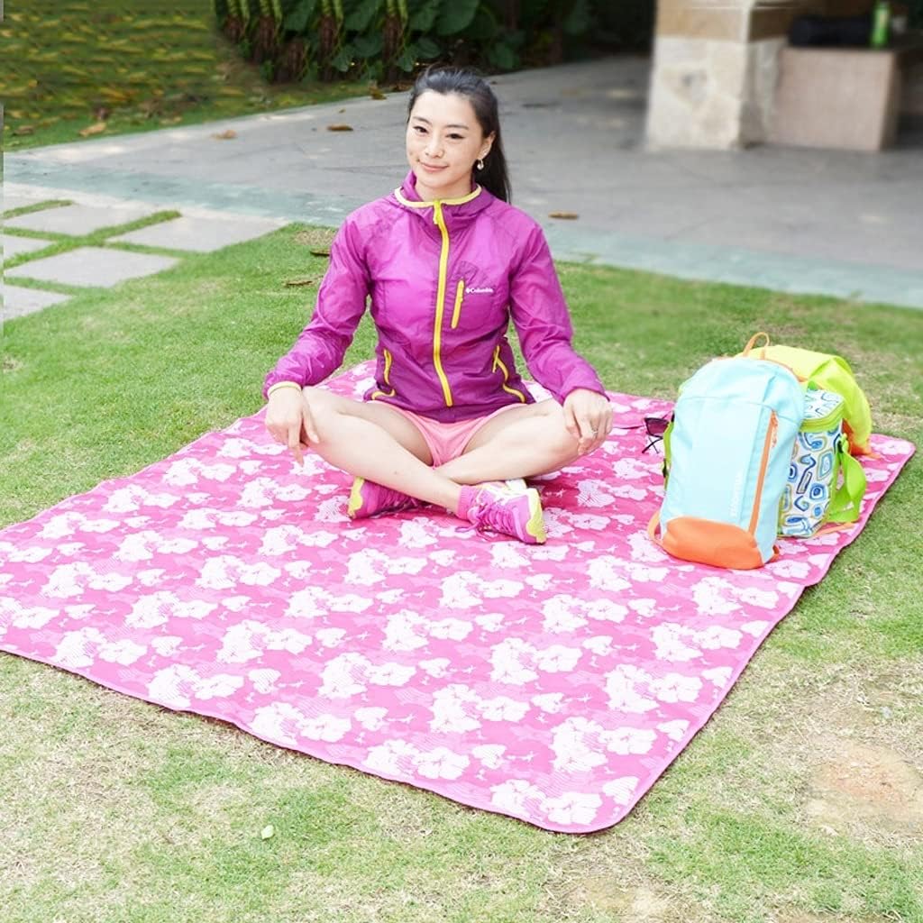 Outdoor Picnic Blanket 142 * 80cm Outdoor Beach Blanket Portable Picnic Blanket Waterproof Picnic Mat Very Suitable for Outdoor Travel Camping Great for picnics, Beaches, RVs and outings (Color : A)