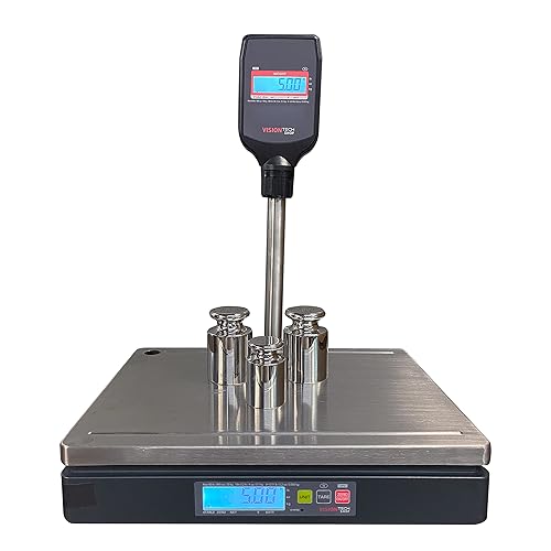 Miniatura 8 de VisionTechShop DSW-100RS Báscula de alimentos con interfaz POS con la mayoría de los sistemas ECR y POS, Lb/Oz/Kg/g conmutable, capacidad de 30