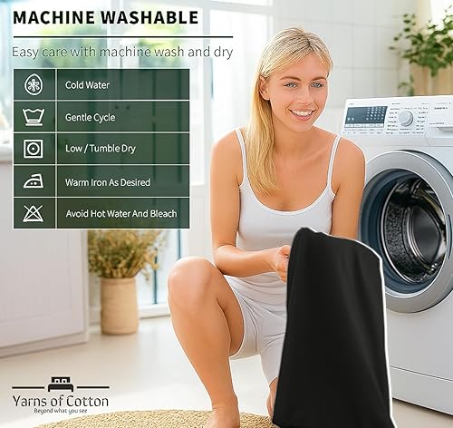 Miniatura 8 de Juego de sábanas de 600 hilos 100 % algodón egipcio de fibra larga, suave peinado, juego de sábanas de 4 piezas, tejido de satén suave y suave, ropa