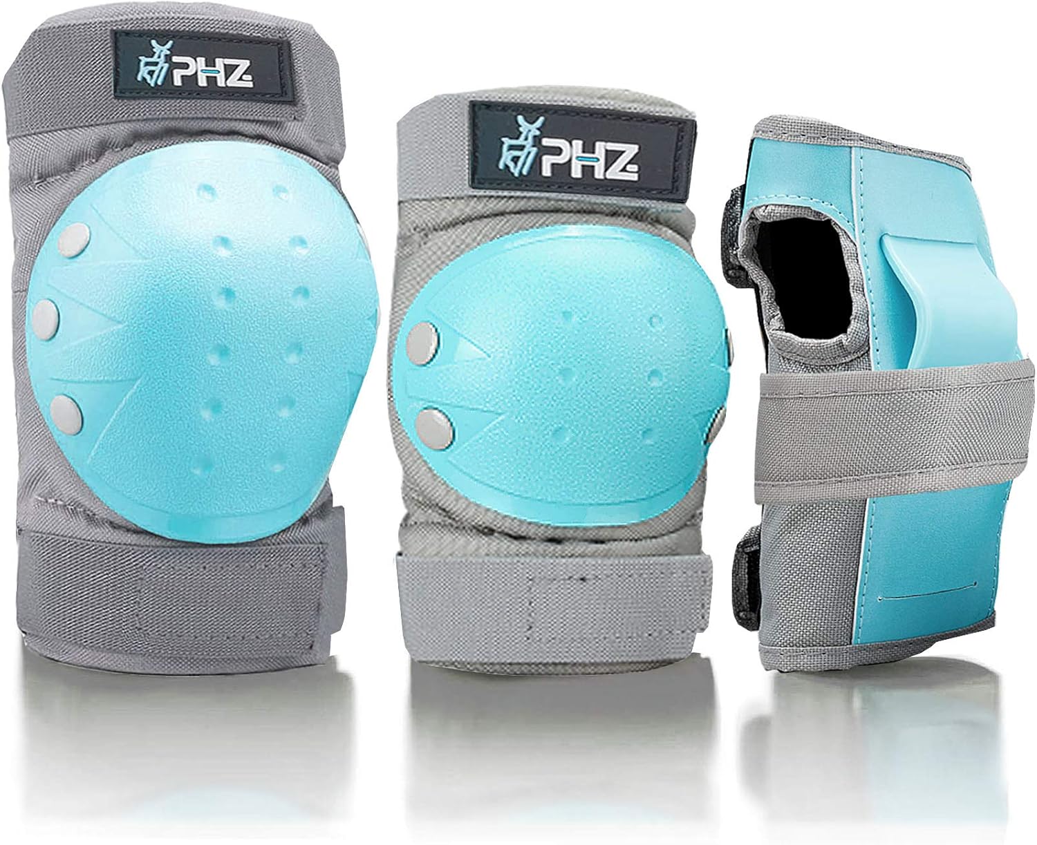 PHZ. Adult/Kids Knee Pad Elbow Pads Wrist Guards Protective Gear Set for Multi Sports Skateboard Inline Roller Skatings Cycling Biking Riding BMX Bicycle Scooter : Sports & Outdoors