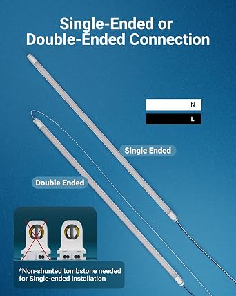 Sunco 10 Pack 4 Foot T8 LED Tube Light Bulbs, 5CCT, 18W Ballast Bypass