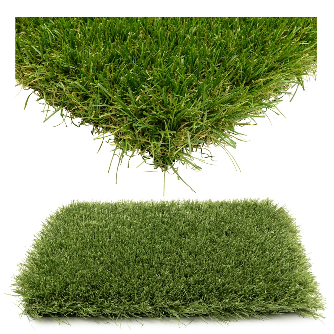 Gazon synthétique Supra 50 mm (1 m x 4 m) | Pelouse Premium | Décoration Maison | Résistant UV