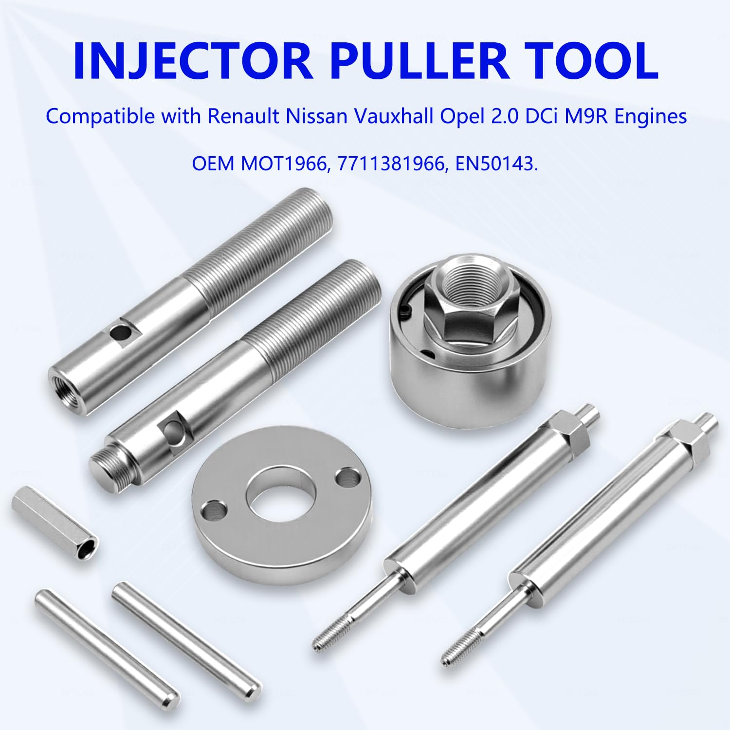 ZKTOOL Extractor/Extractor de Inyectores Diésel, Compatible con Renault, Nissan, Vauxhall y Opel 2.0 DCi M9R Motores, OEM MOT1966, 7711381966, EN50143