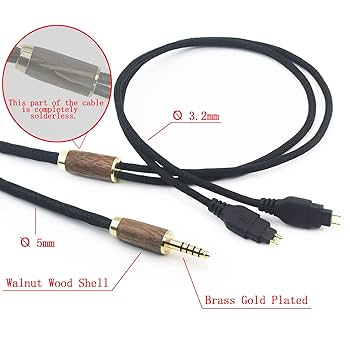 Amazon.com: NewFantasia 4.4mm Balanced Male 6N OCC Copper