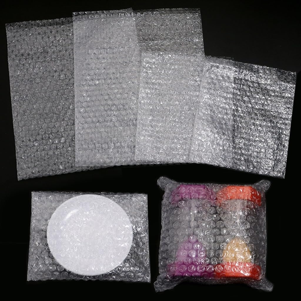 10-30pcs18x20/25x30cm Bubble Mailers Plastic Wrap Envelope White Packing Bags Clear Shockproof Shipping Packaging Bag(25X30cm,30PCS)