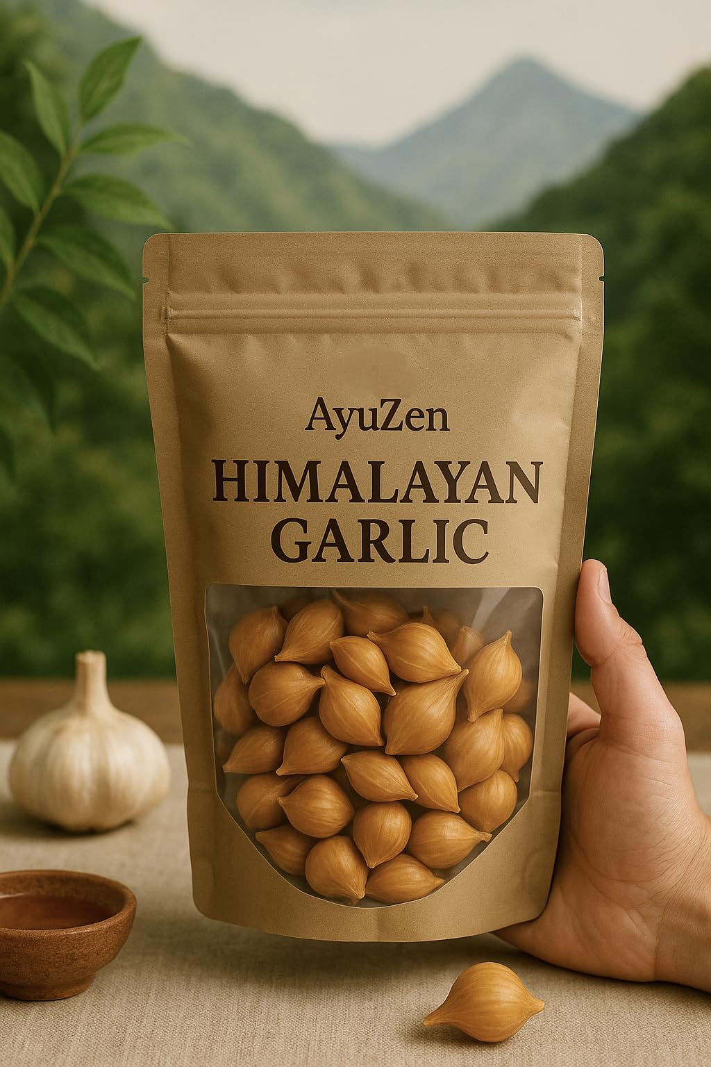 Kashmiri Garlic/Lehsun 100 gm | PahadiLehsun | Himalayan Single CloveGarlic | Snow MountainGarlic | Ek KaliLehsun | Natural & Pure — Amazon image 4