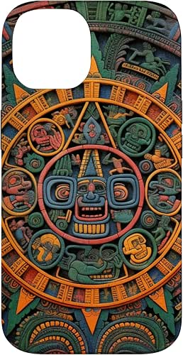 Aztec Calendar Inka Maya Sun Stone Colorful Men Women Kids