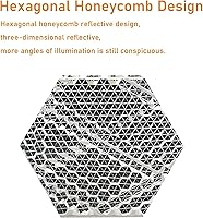 Vista 3 de Reflector LED blanco de seguridad rectangular autoadhesivo de 2.992x0.866 in para remolque de buzón de entrada