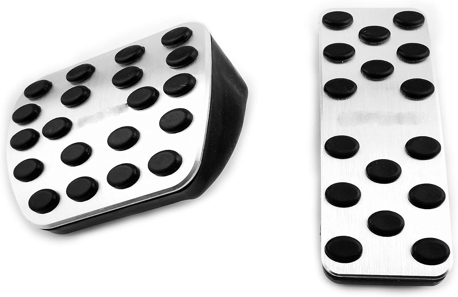 2PCS No Drill Aluminum Alloy Car Fuel Accelerator Brake Pedal Covers for A B CLA GLA ML GLE Class 2016-2017