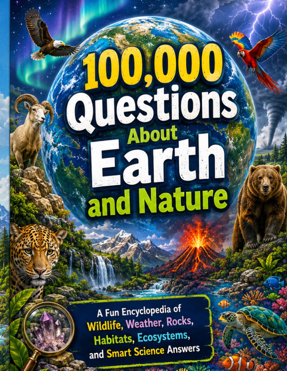 100,000 Questions About Earth and Nature: A Fun Encyclopedia of Wildlife, Weather, Rocks, Habitats, Ecosystems, and Smart Science Answers