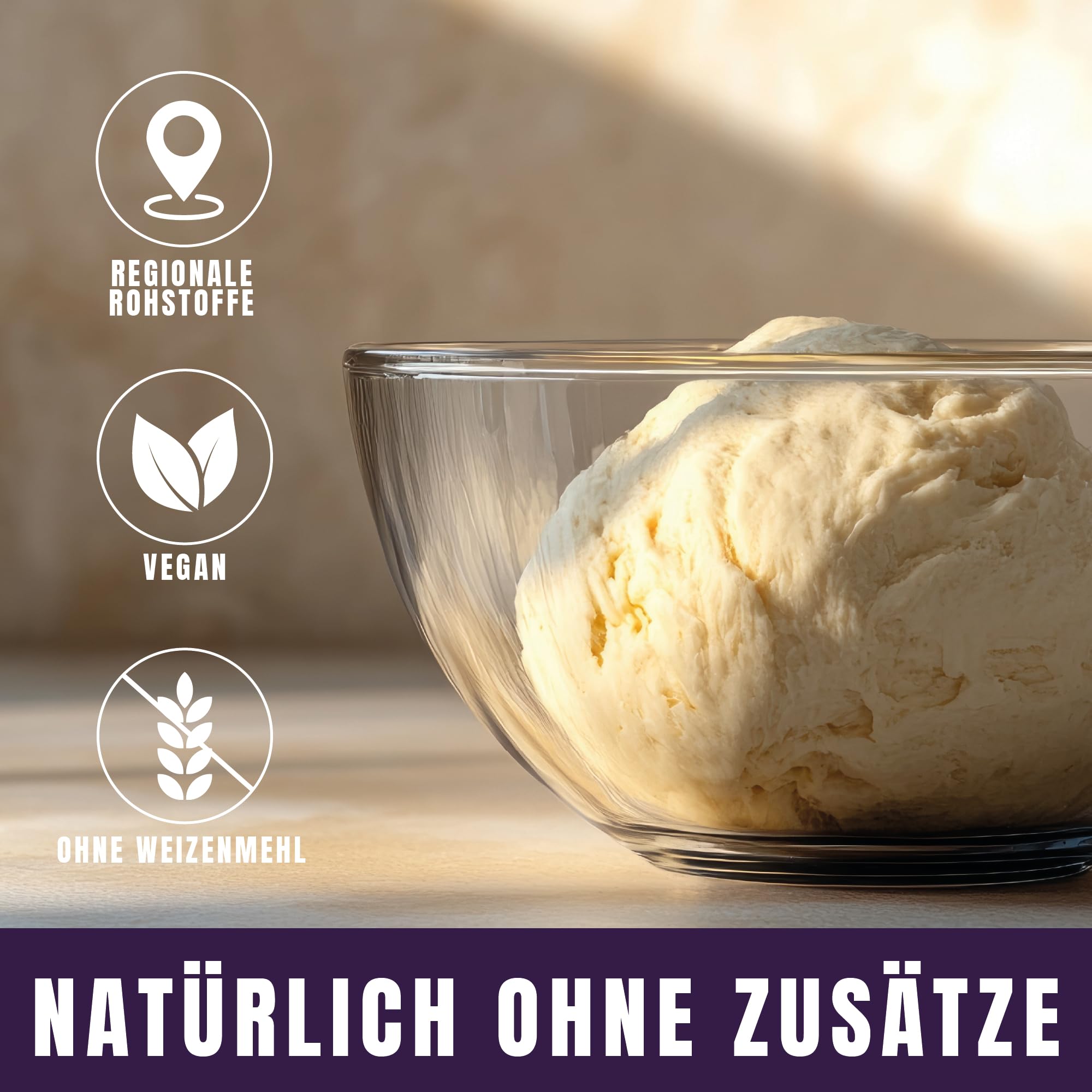 Marcel's Brotbackmischung Dinkel Urkraft (1200g - für 3-4 Brote) – 100% Sauerteigbrot mit Urgetreide & Sonnenblumenkernen | Zubereitet in 1 Minute| Mild, Vegan & natürlich | Ohne Weizenmehl