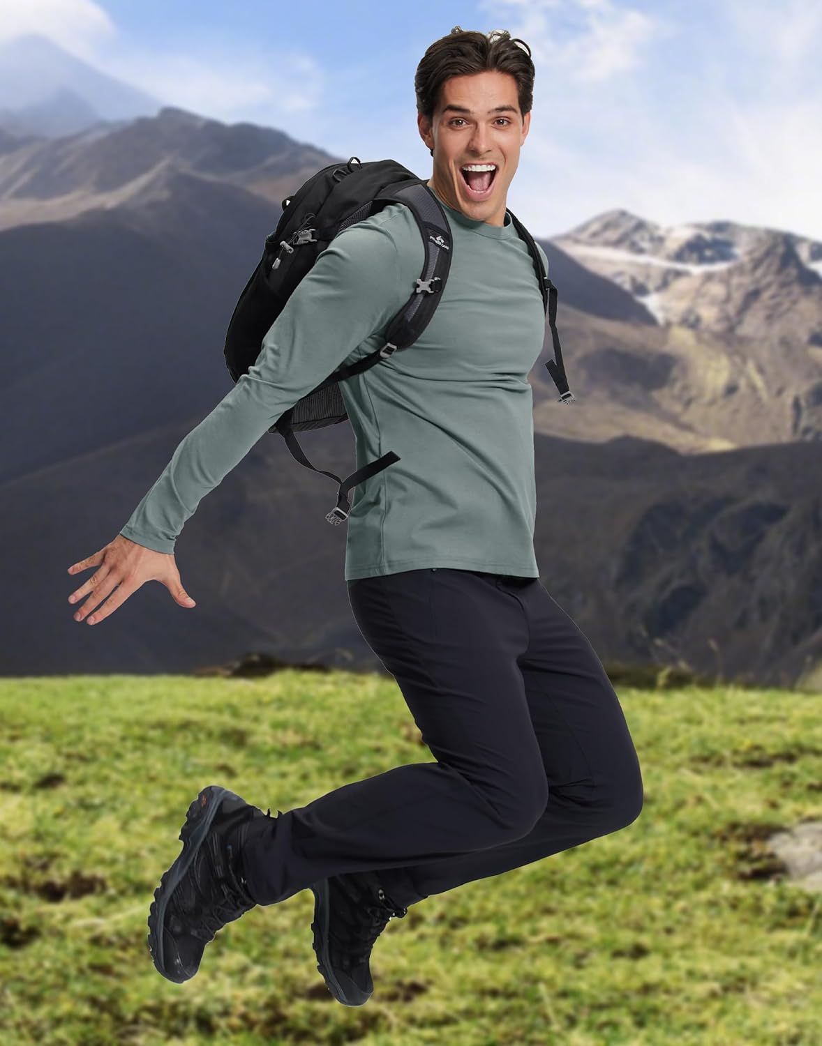 Pioneer Camp Mens Bamboo Viscose T Shirt Ultra Soft Plain Tshirts for Men Cooling Crew Neck Casual Basic Tee Shirt Undershirt - Image 5