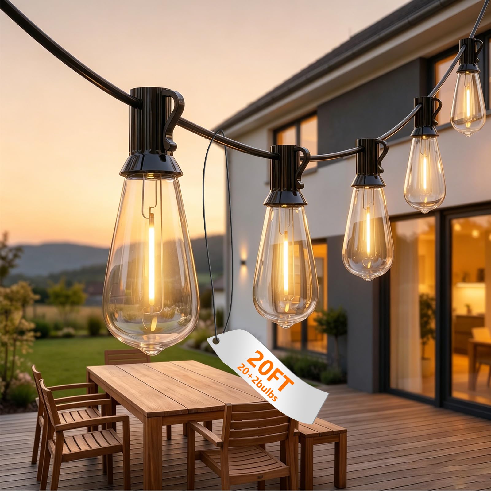 Oviejo LED Outdoor String Lights