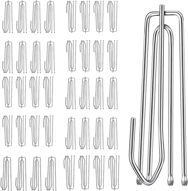 40 Stainless Steel Curtain Hooks - Gardin Fingerkrok for Curtain Rails