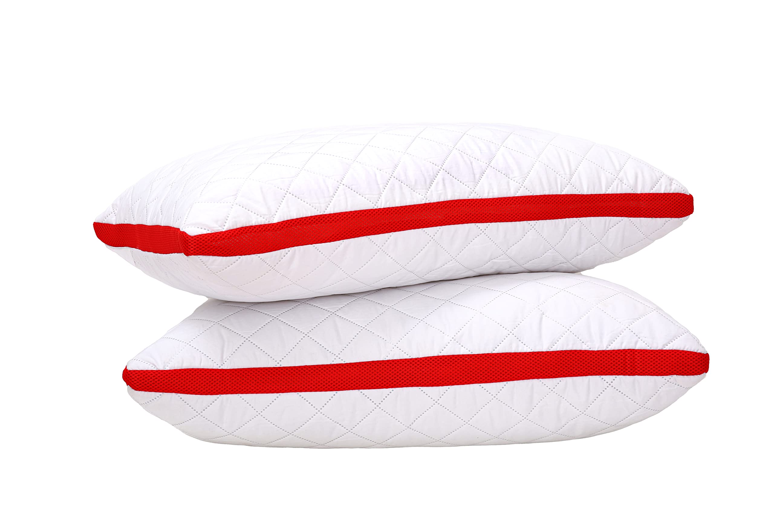 BETTER SLEEP furnishing 2-Pack Bed Pillows for Sleeping Adjustable Soft Microfiber Pillows Standard Size Set of 2 - Luxury Quilted Pillows for Side Back Sleepers - White 17"x27" Inches (B0B6G2DQPF) Amazon Price History, Amazon Price Tracker