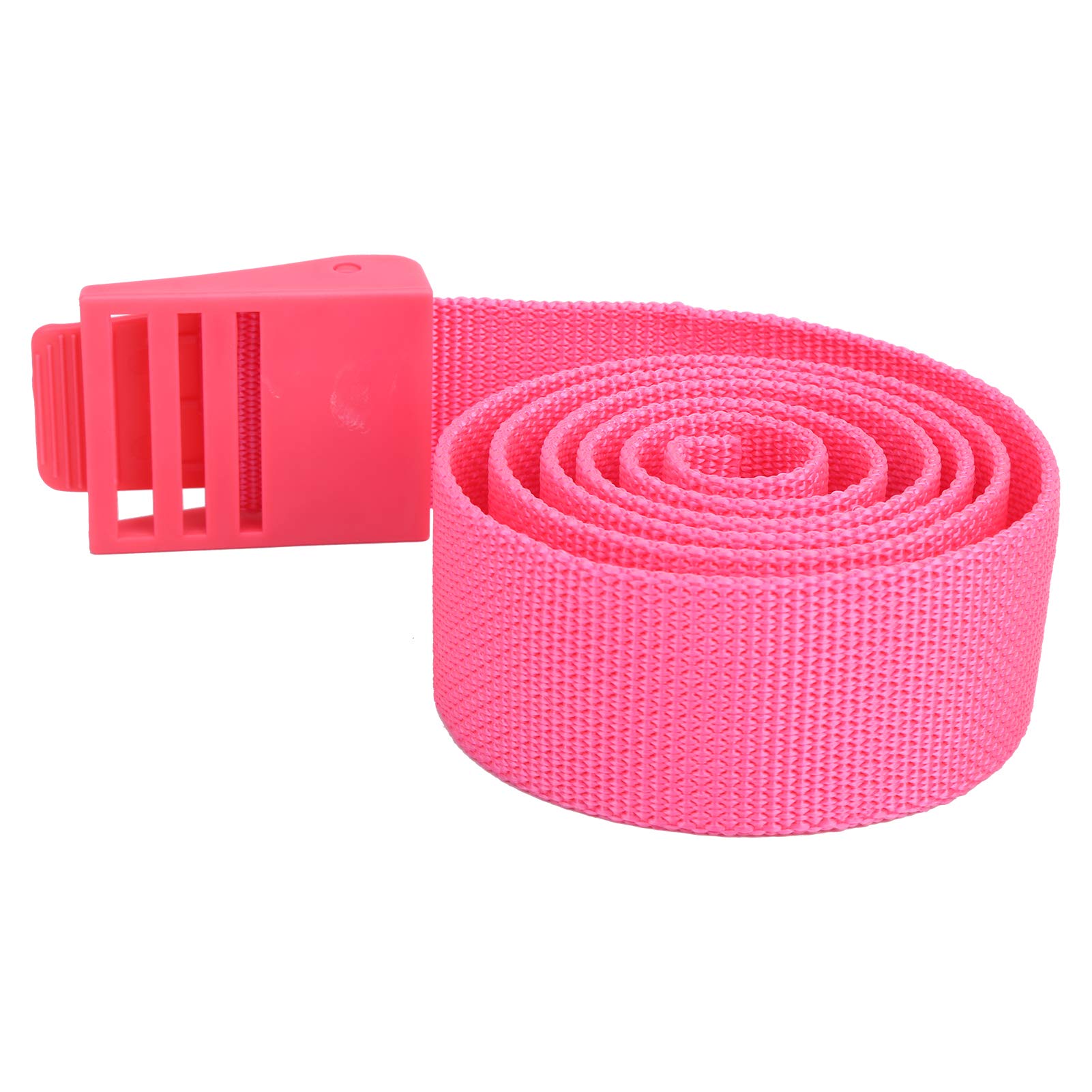 Xolsurg Diving Weights Belt Nylon Webbing Waist Belt Plastic Buckle 150CM Long for Divers (Rosy)