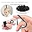 WillingTee 120 Pcs Baby Hair Ties, Cotton Toddler Hair Ties for Girls and Kids, Multicolor Small Seamless Hair Bands Elastic Ponytail Holders,Black