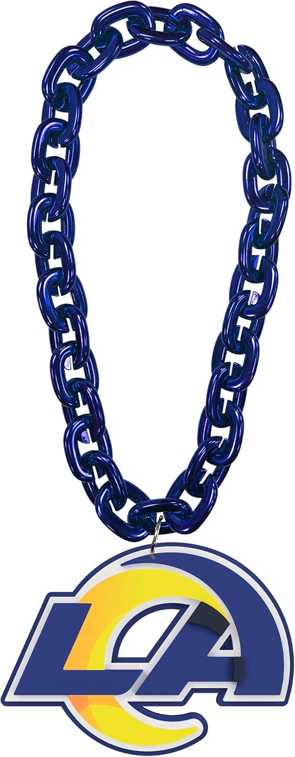 Aminco NFL Los Angeles Rams Team Fan Chain, Royal Blue