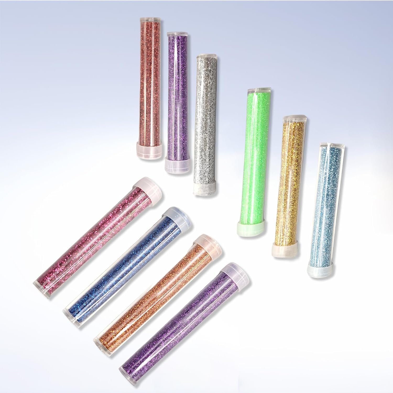 10-Color Holographic Glitter Set, Fine Glitter for Crafts & Nail