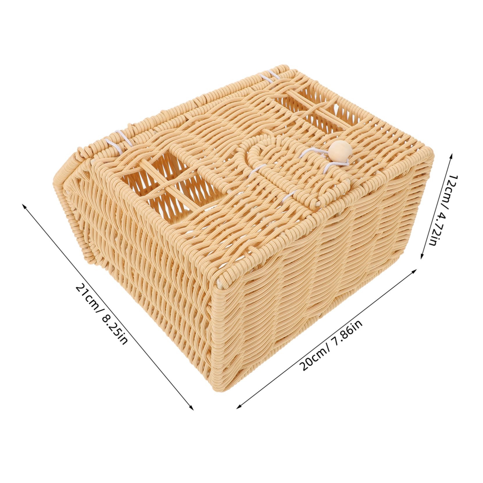 TOYANDONA Cesta de Dulces Navideña Tejida Mano con Asa Hecha de Ratán Sintético con Forma de Casa para Dulces y Chocolates para Recuerdos de Fiesta