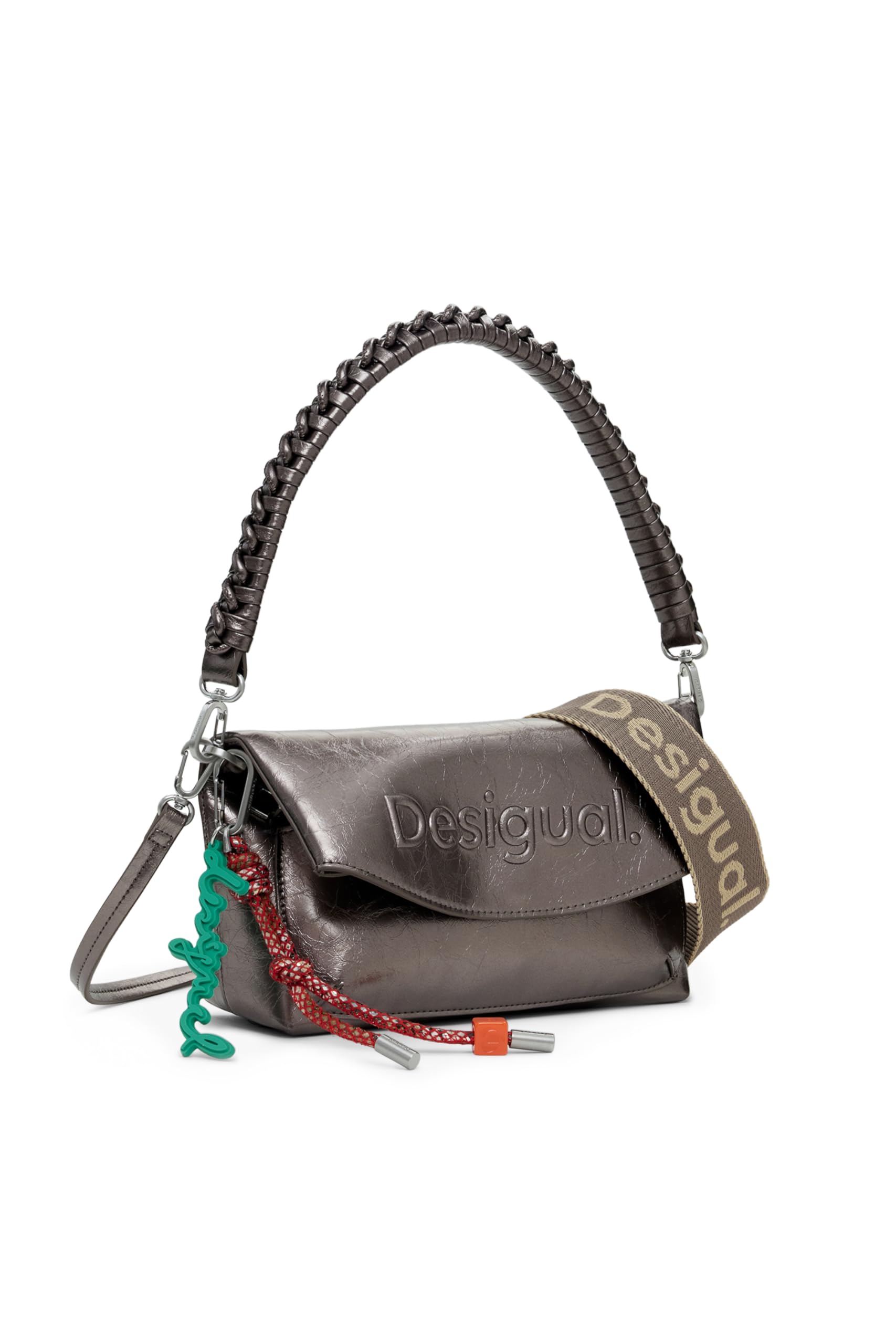 Desigual Women's Gray Shoulder Bags