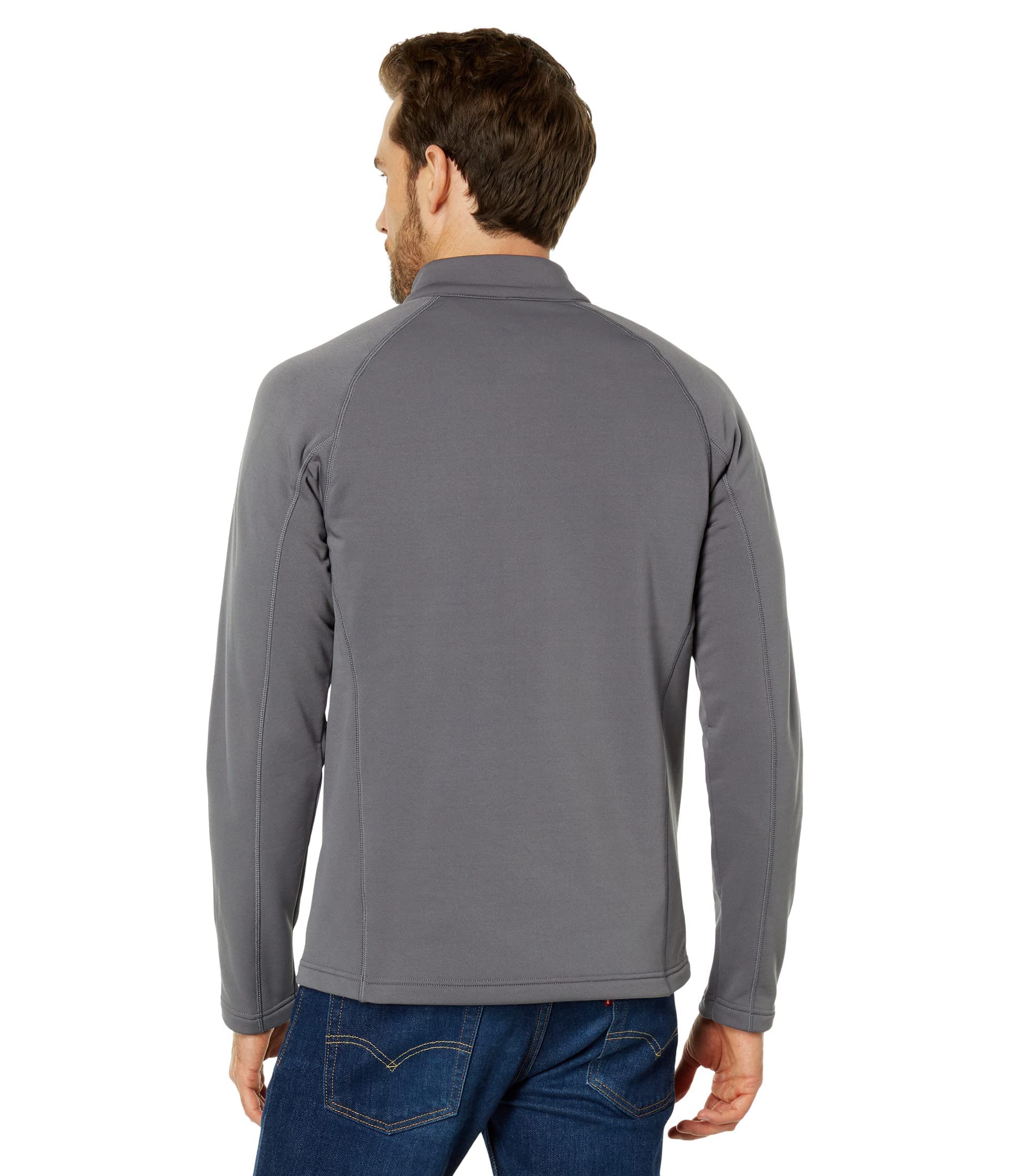 Obermeyer UltraGear 1/4 Zip Jacket for Men - Elastic Knit Construction With Chin Protector, Warm and Casual Jacket XL Regular One Size