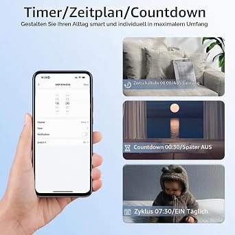 Haozee Mini Smart Zigbee Switch Zigbee 3.0 Smart Switch Zigbee Hub Required Compatible with Home Assistant Zigbee2mqtt Neutral Conductor Required