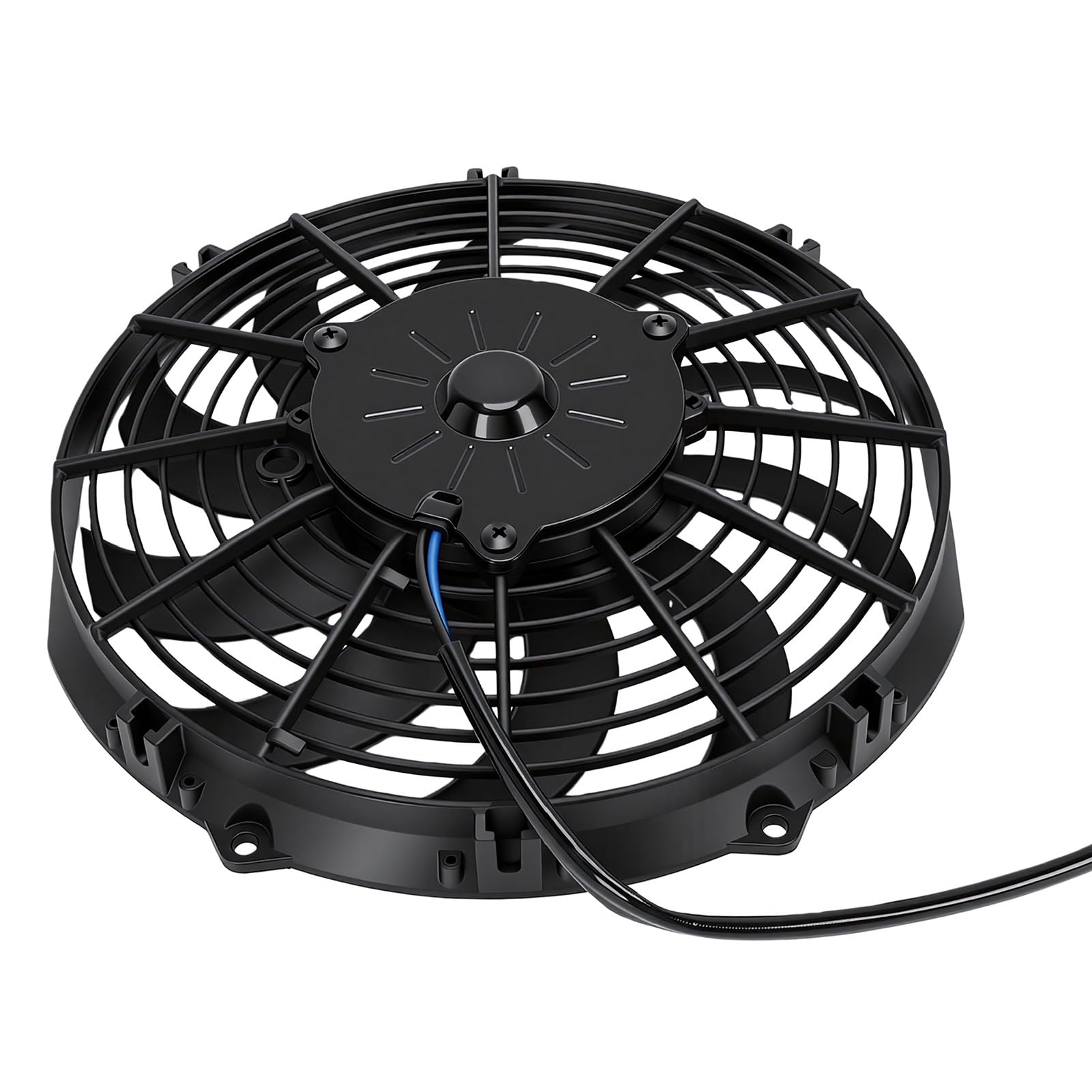 SIXRUN Uniwersalny 253mm Elektryczny Wentylator Chłodnicy, 80W 12V