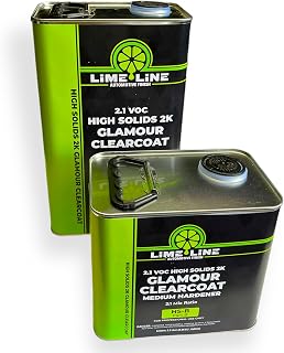 LiME LiNE Mega 2 Gallon Automotive Urethane Clearcoat kit 2:1 mix: High Gloss Glamour Clear