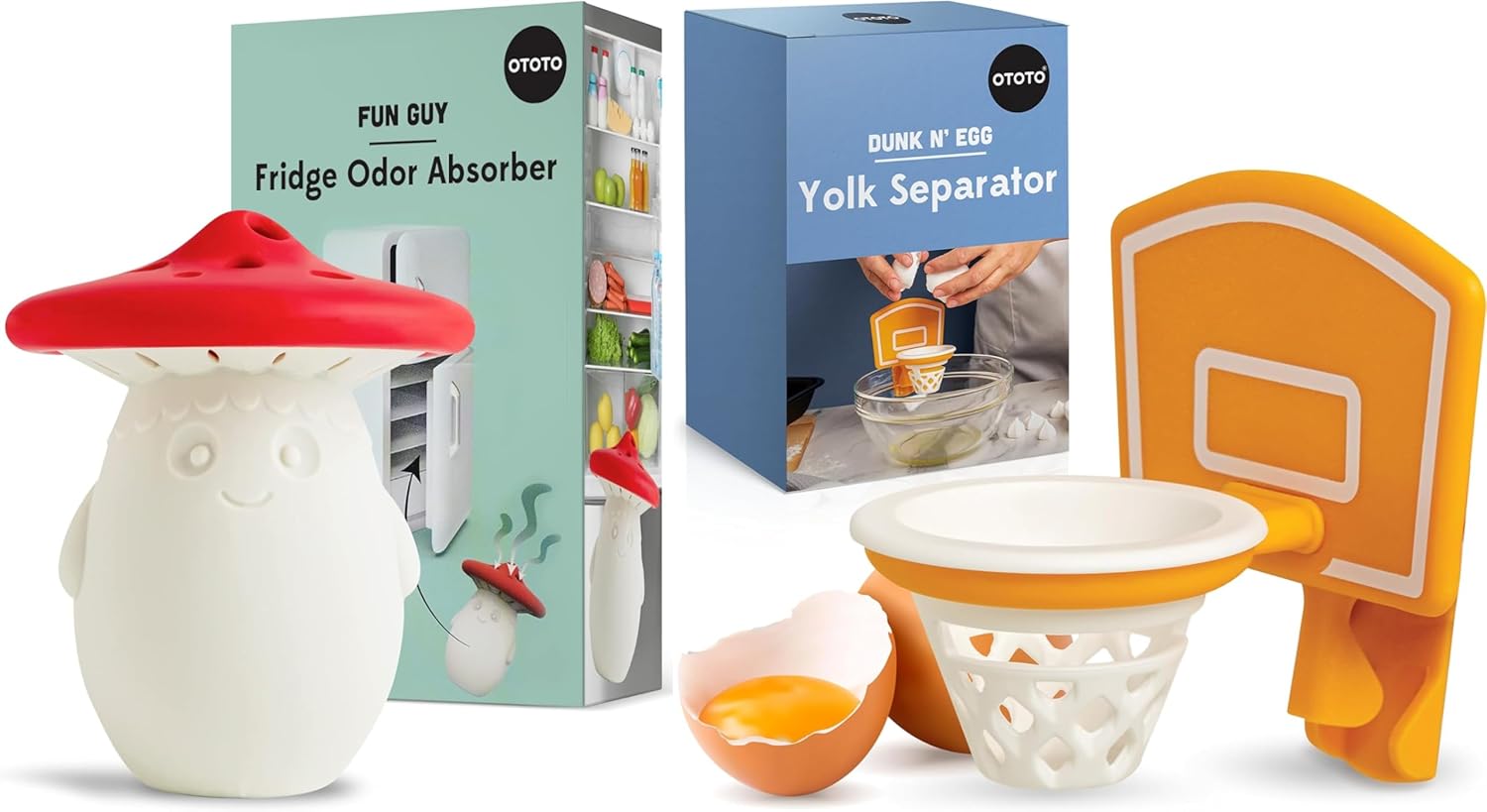 Amazon.com: Bundle of 2 - Fun Guy Fridge Deodorizer and Dunk N' Egg ...