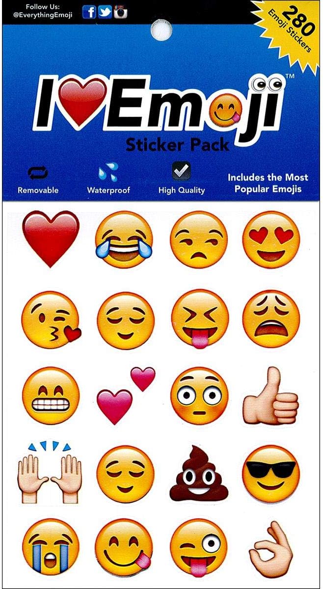 I love Emoji Sticker Pack - 280 Emoji Stickers [Office Product]