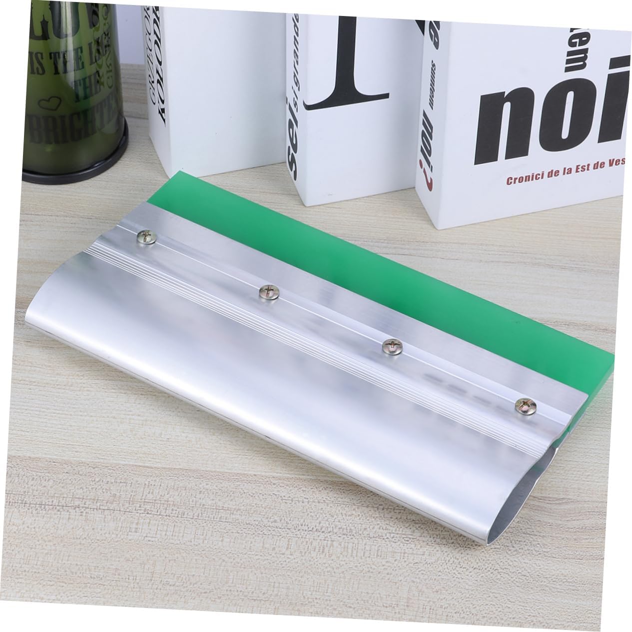 LALAFINA Rubber Squeegee for Silk Screen Printing Durable Scraper with Aluminum Handle Random Color for DIY Projects and Crafting