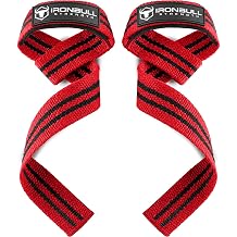 Lifting Straps 1 Pair - Padded Wrist Support Wraps - For Powerlifting, Bodybuilding, Gym Workout, Strength Training, Deadlifts & Fitness Workout