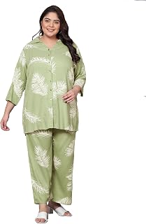 Indietoga Women's Plus Sizes Rayon Printed Co ords Set for Women Western| (2XL TO 7XL) Price In India