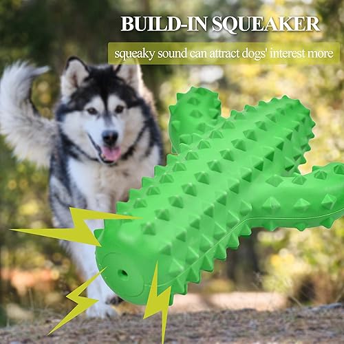 Miniatura 3 de Juguetes para perros para masticadores agresivos, juguetes de cactus para perros grandes y pequeños, juguete chirriante ultra duradero, juguetes