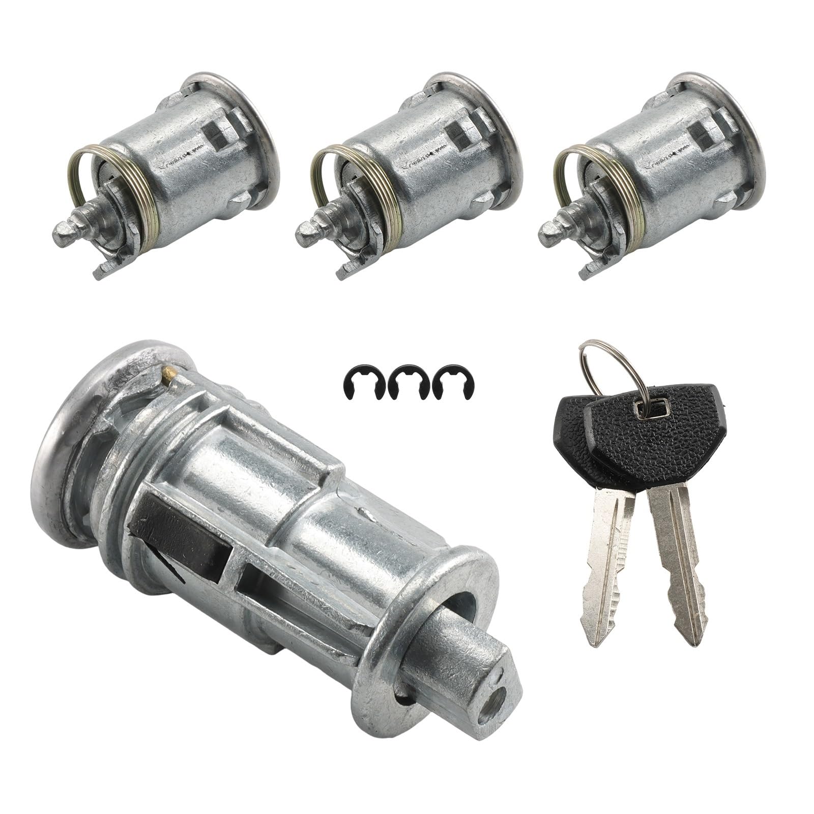 Pengnaqp One Color Ignition Barrel 68001713Aa 5003843Aa Compatible With Jeep For Cherokee 1998-2001 For Wrangler 2001-2006 Ignition Lock Switch Lock Key Set
