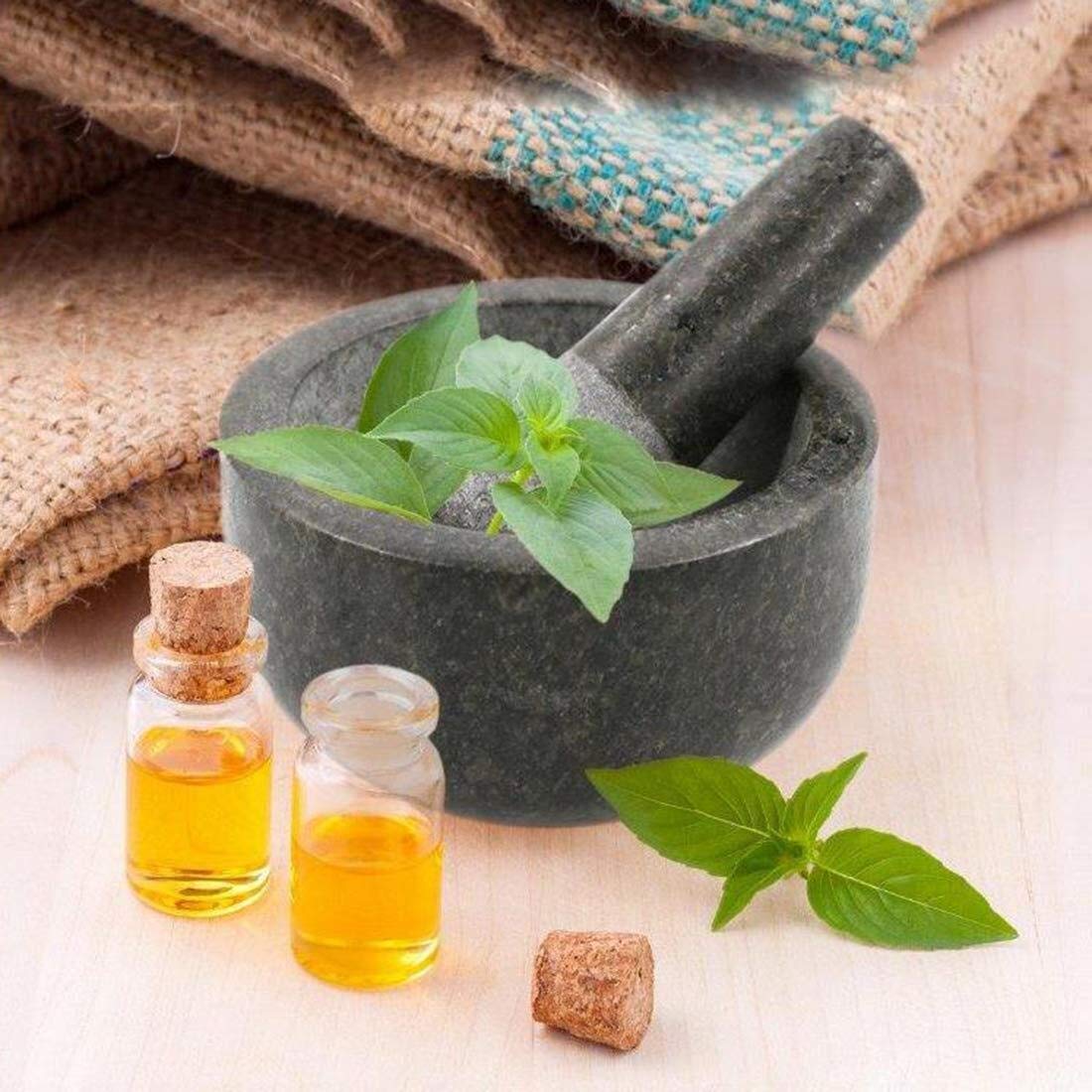 Mortar Pestle Set Granite Pestle and Mortar Premium and Durable Natural Seed