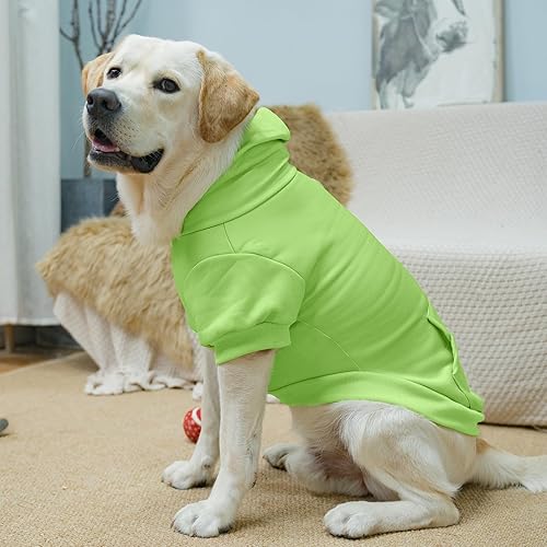 Miniatura 5 de KOOLTAIL Sudadera básica con capucha para perro, suave y cálido, con agujero para la correa y bolsillo, abrigo de invierno para perro, ropa de clima