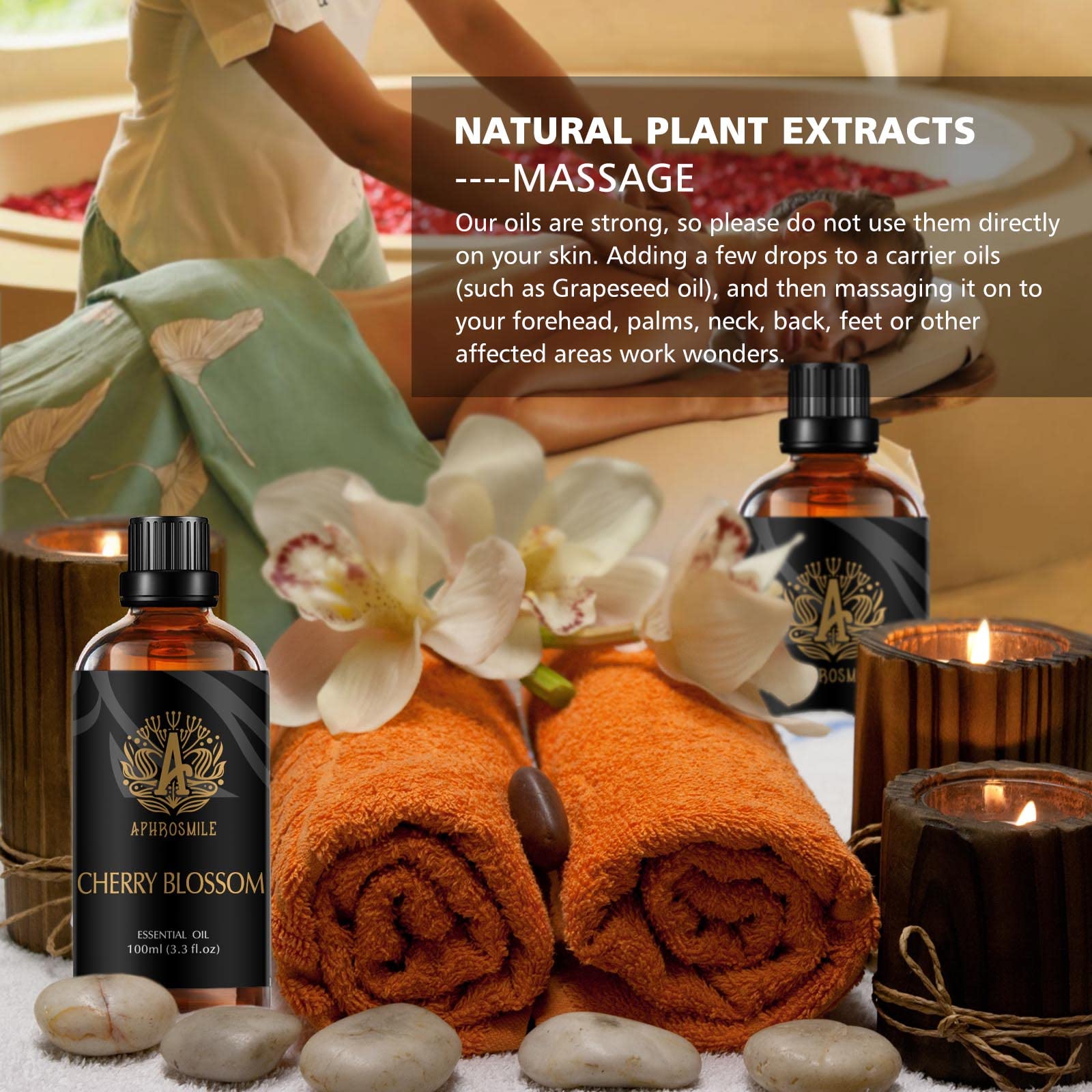 100% pura mandarina aceites esenciales Set, Aromaterapia Tangerine aceites esenciales fragancia Set, 3x10mlmandarina Aceites Esenciales Perfumes Kit para difusores, humidificador