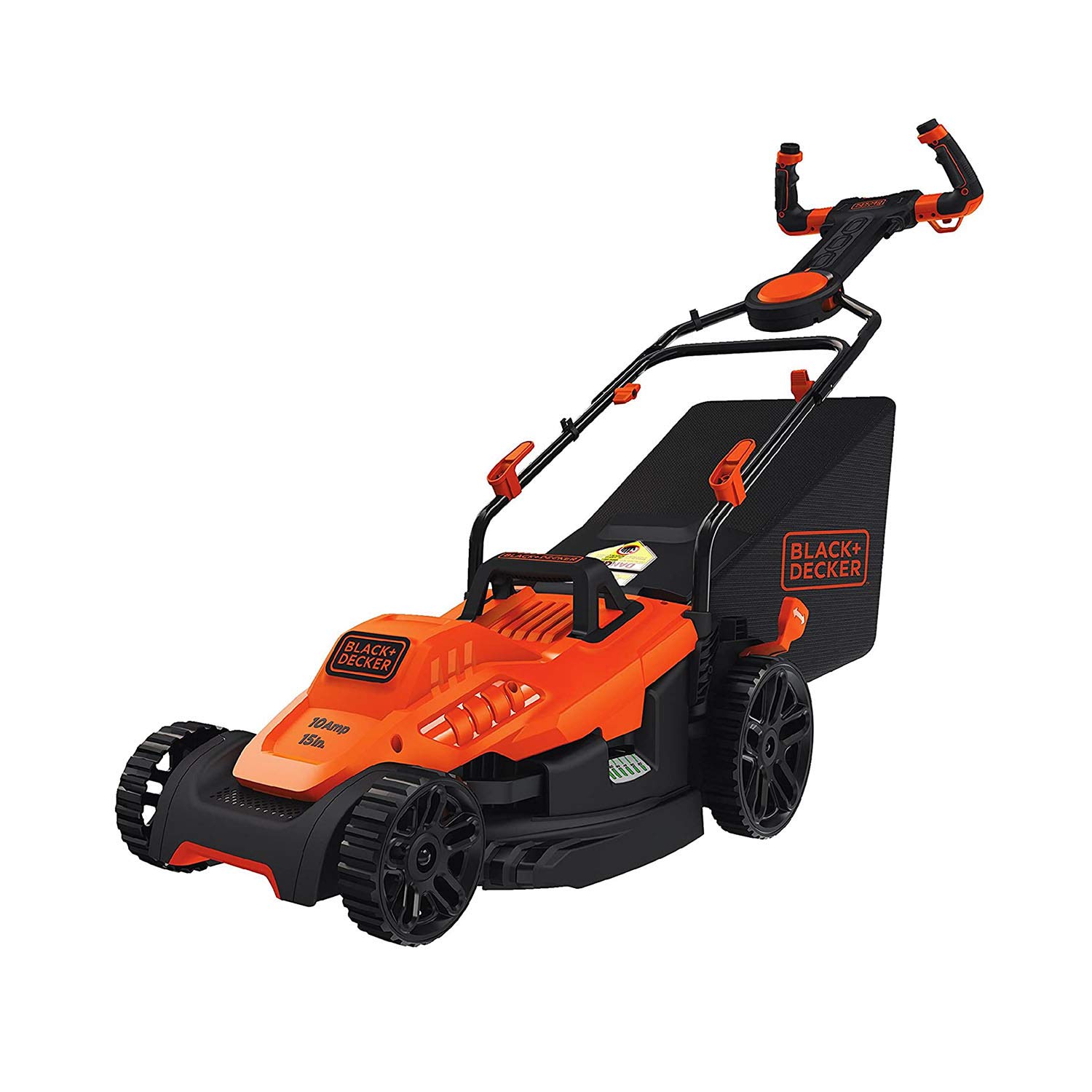 BLACK+DECKER Electric Lawn Mower, 10-Amp, 15-Inch, Corded (BEMW472ES)