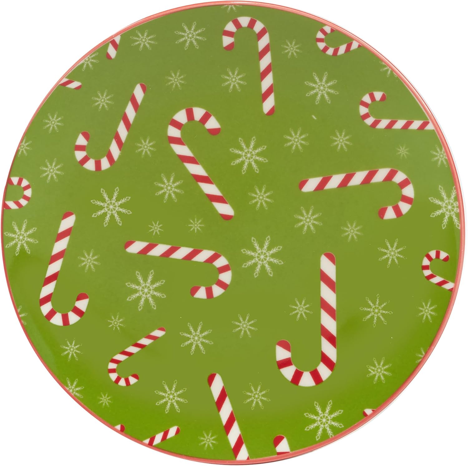 Certified International Holiday Fun 6" Luncheon/Canape Plates, Assorted Designs, Multicolor, Small, Set of 6
