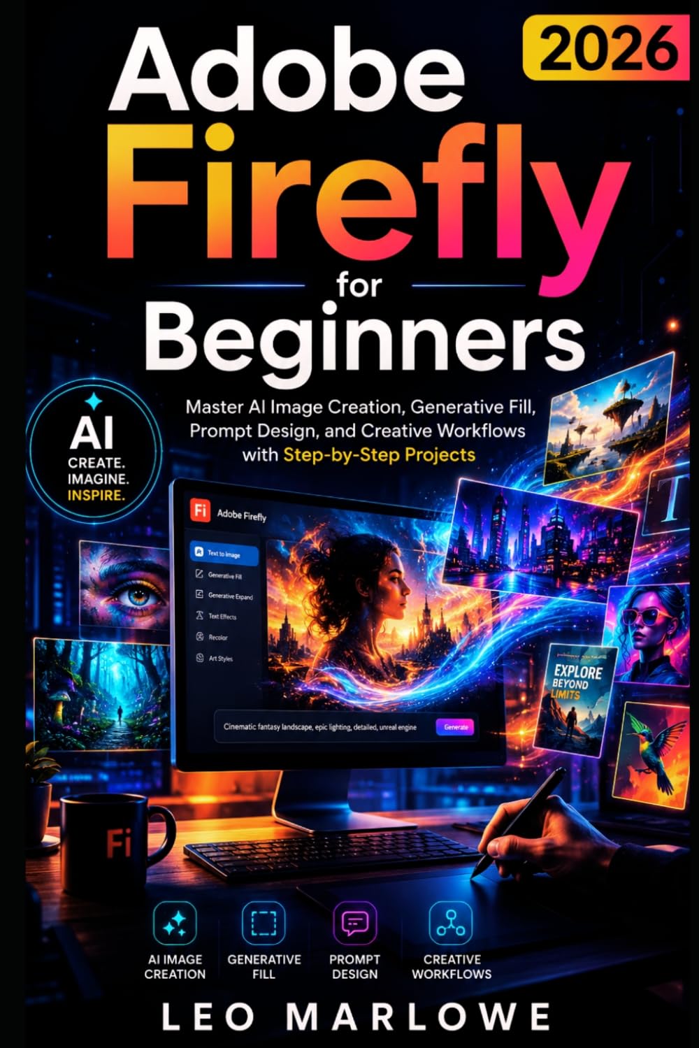 Adobe Firefly 2026 for Beginners: Master AI Image Creation, Generative Fill, Prompt Design, and Creative Workflows with Step-by-Step Projects