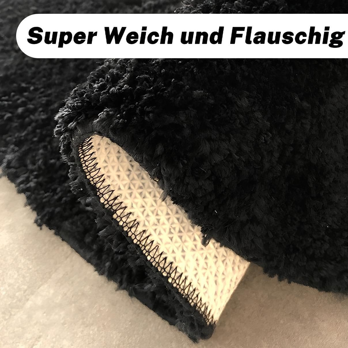 8 Ball Teppich Rund 100cm Cool & Waschbar Billard Kugel Teppich